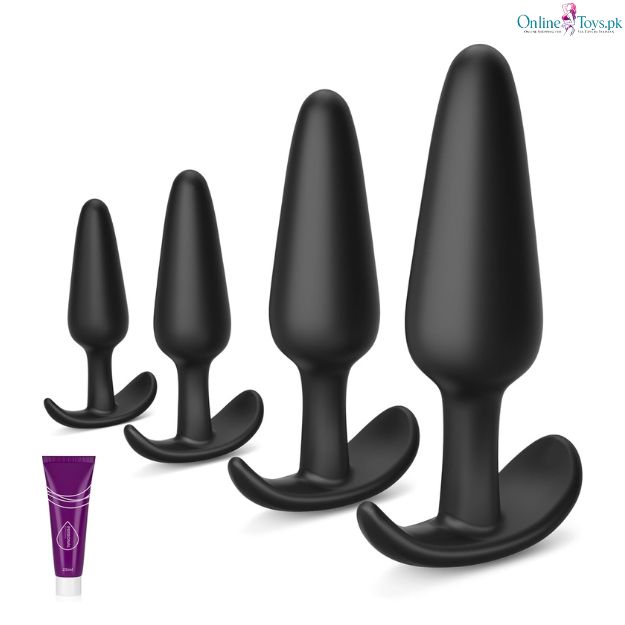 4 PCS Silicone Anal Butt Plug Set