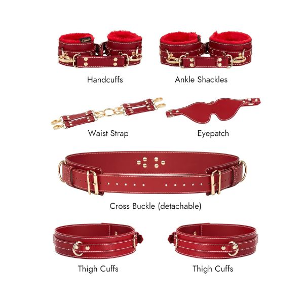 BDSM Kit Restraints 6PCS Set Sex Toys thumbnail 2
