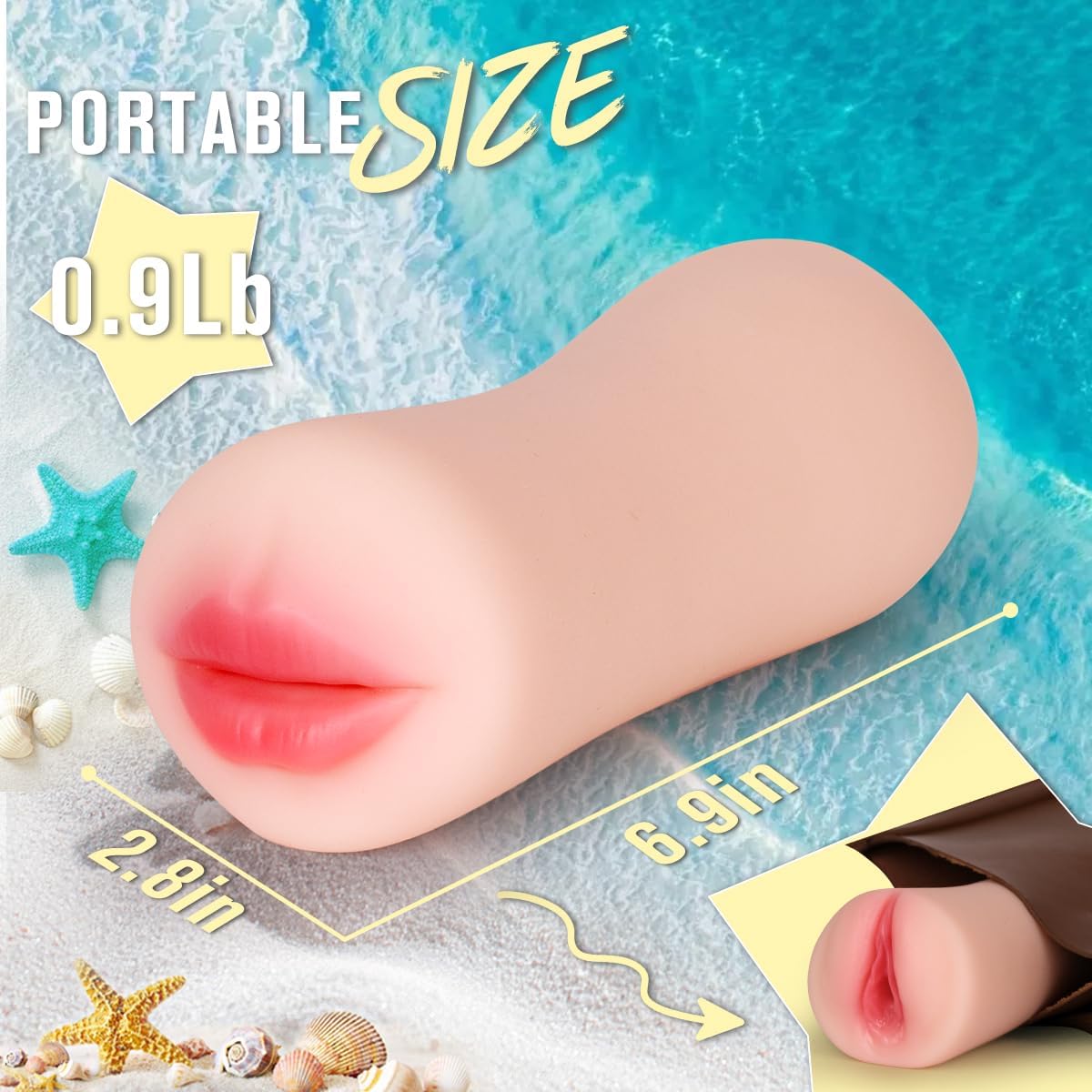 3 in 1 Pocket Pussy Sex Toy for Men thumbnail 2
