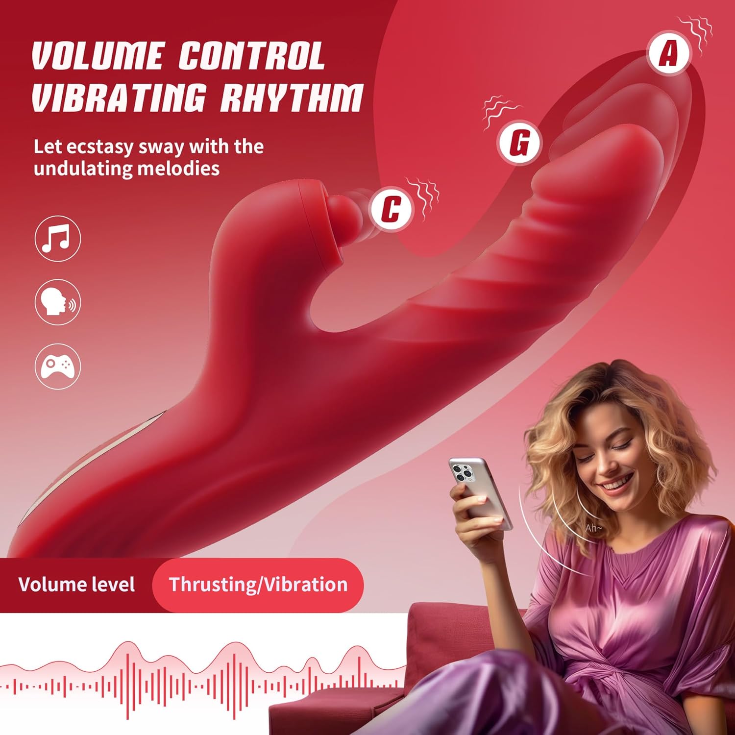 G Spot Rabbit Vibrator Sex Toy for Women thumbnail 2