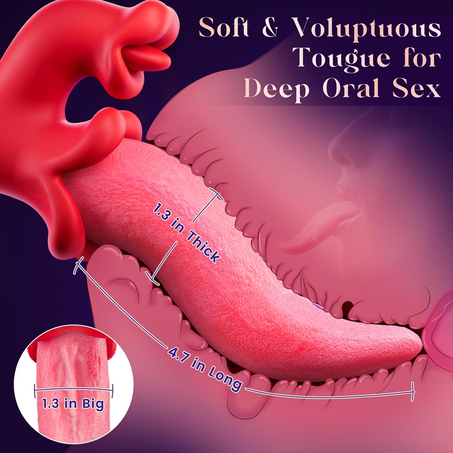 Tongue Vibrator Sex Toy for Women thumbnail 2
