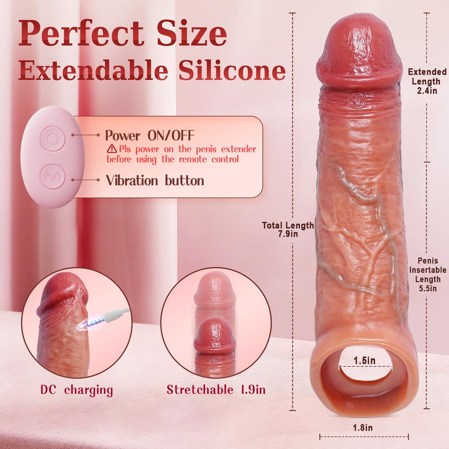 5 in 1 Vibrating Penis Sleeve thumbnail 2
