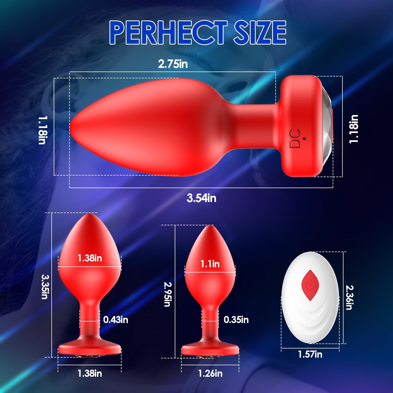 3Pcs Silicone Butt Plugs in Pakistan thumbnail 2