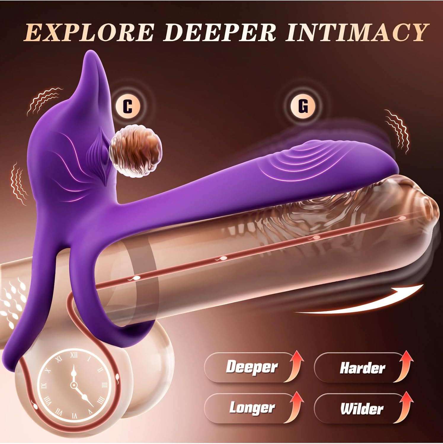 Vibrating Cock Ring Sex Toy thumbnail 3