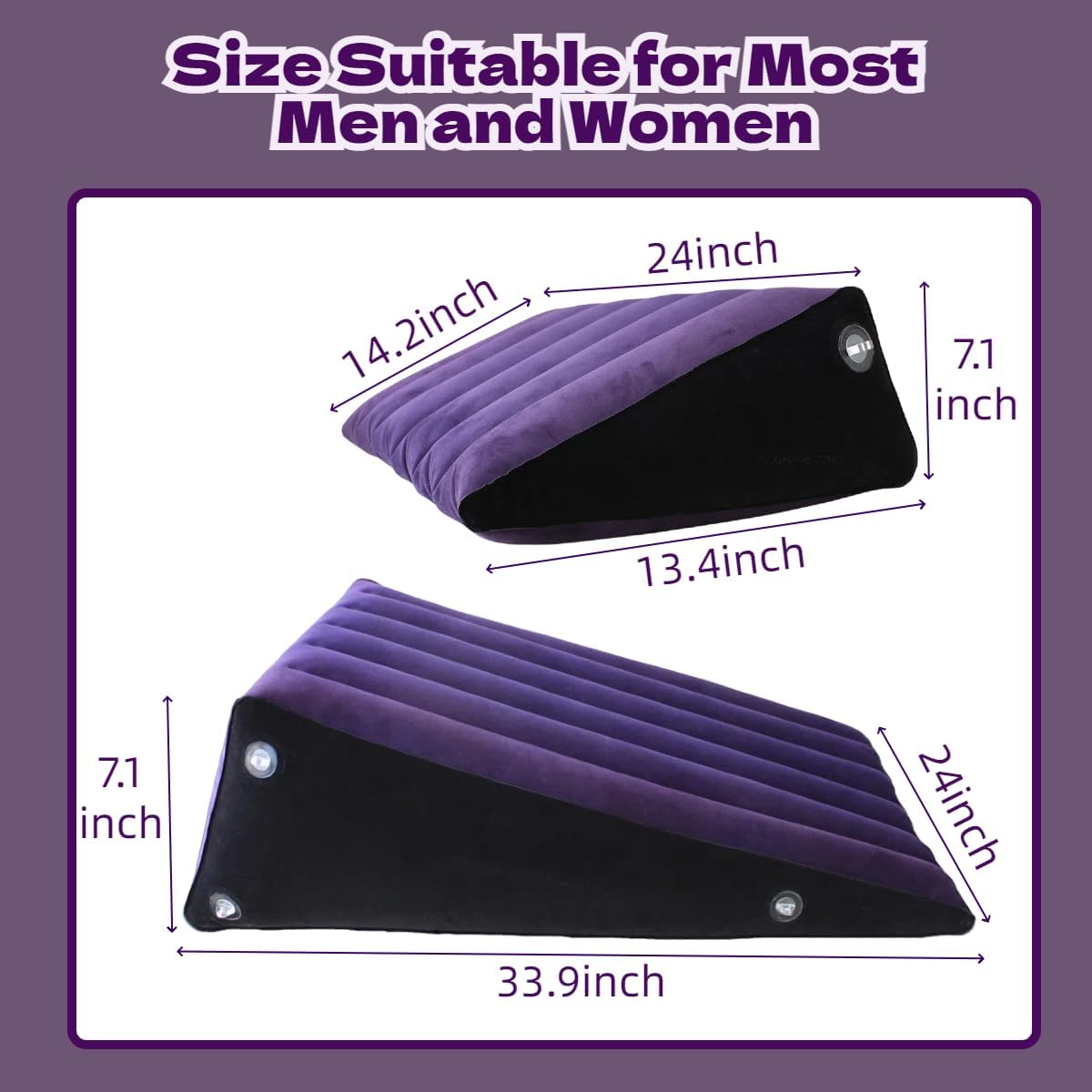2 PCS Inflatable Position Pillow Set for Couples thumbnail 3