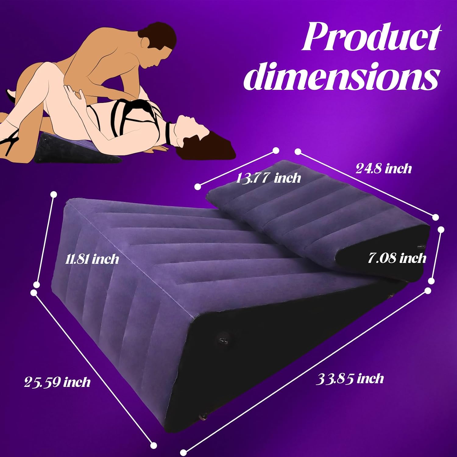 Premium Inflatable Position Pillow for Couples thumbnail 3