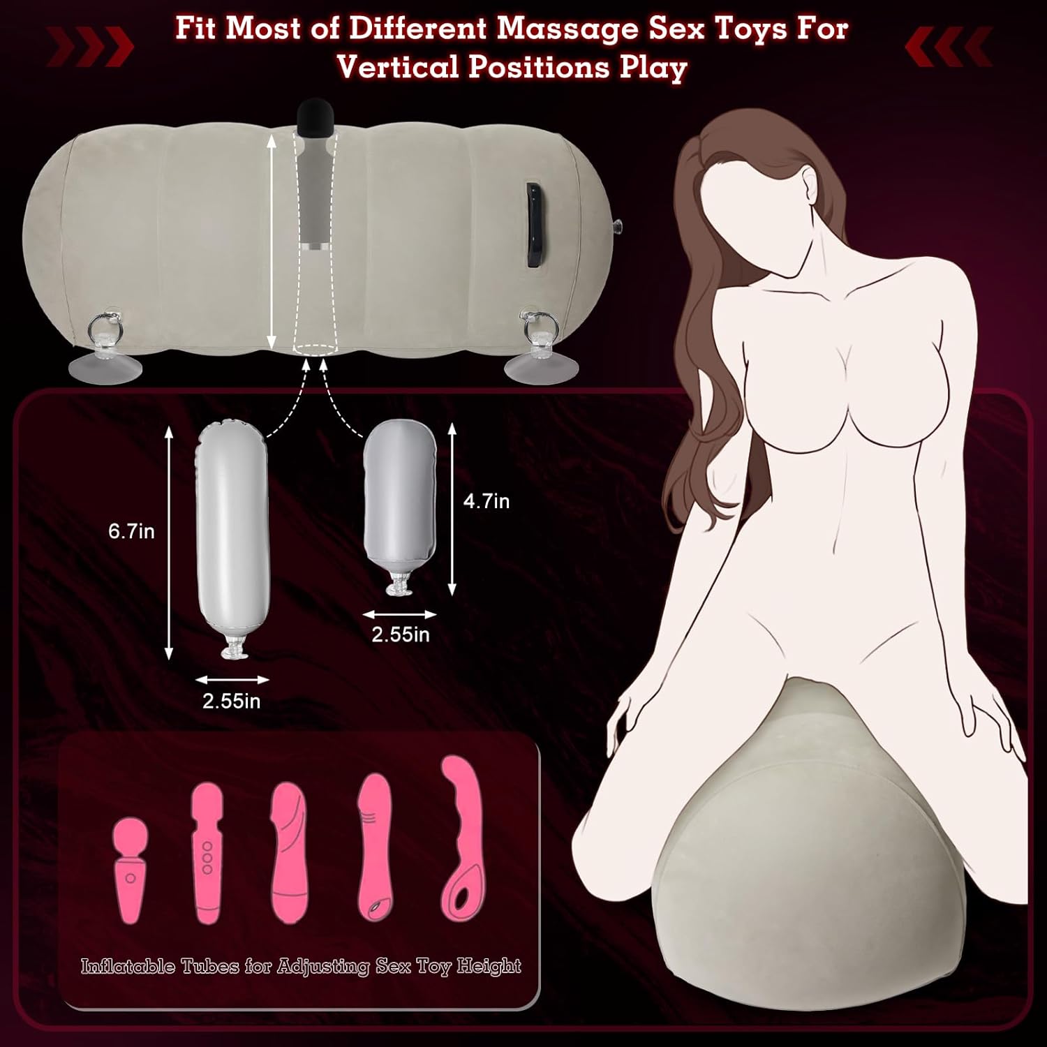 Best Inflatable BDSM Sex Pillow for Couples thumbnail 3