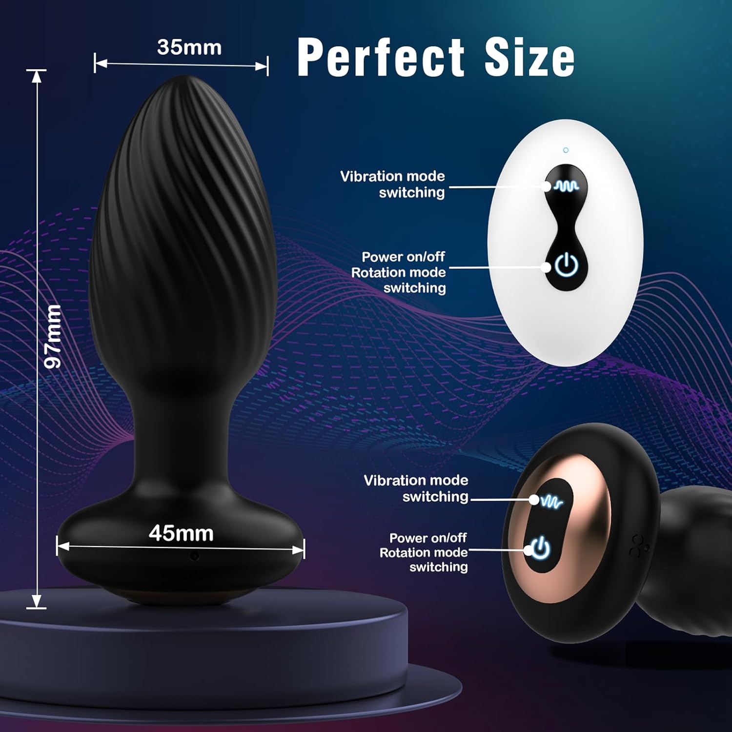360° Rotating Prostate Massager with App Control thumbnail 2