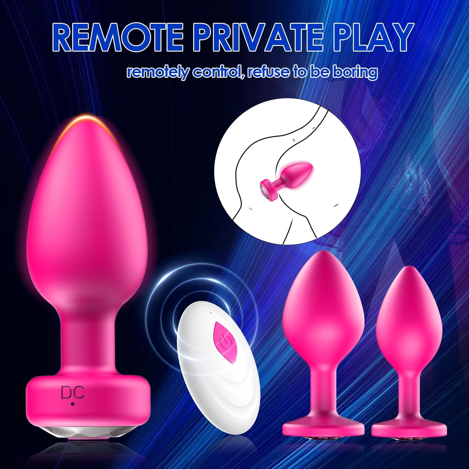 3 PCS Silicone Butt Plugs Training Kit thumbnail 3