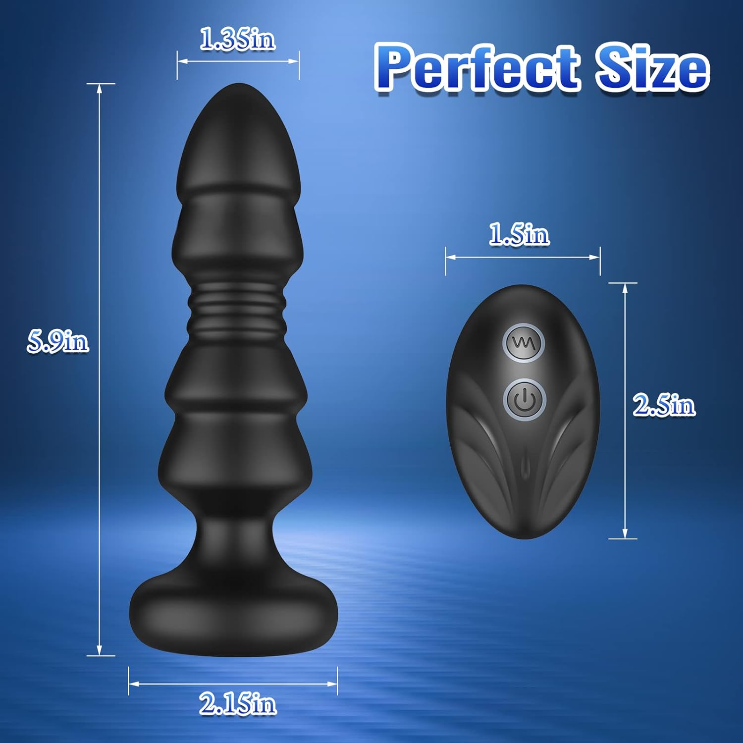 Remote Control Vibrating Butt Plug Toy thumbnail 2