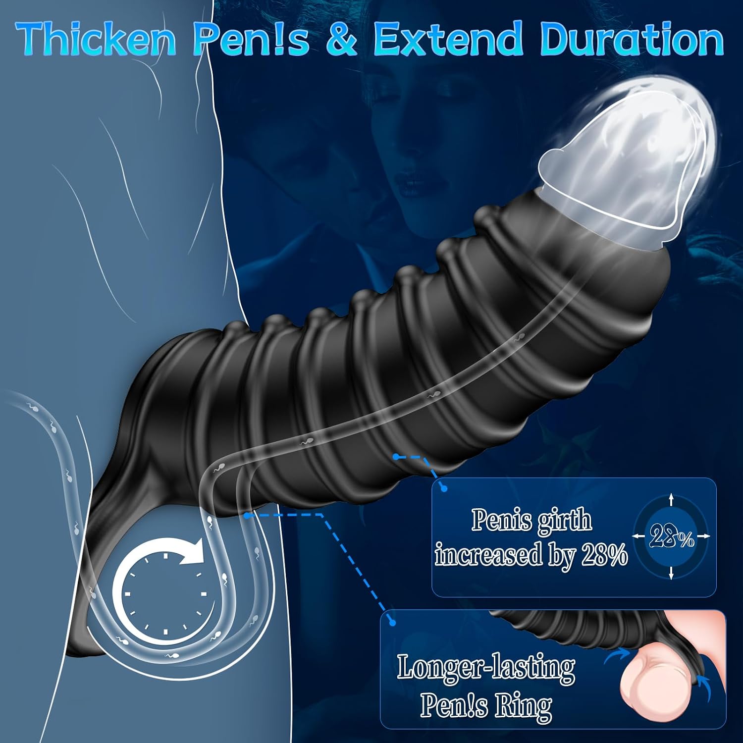 Cock Sleeve Penis Extender for Men thumbnail 3