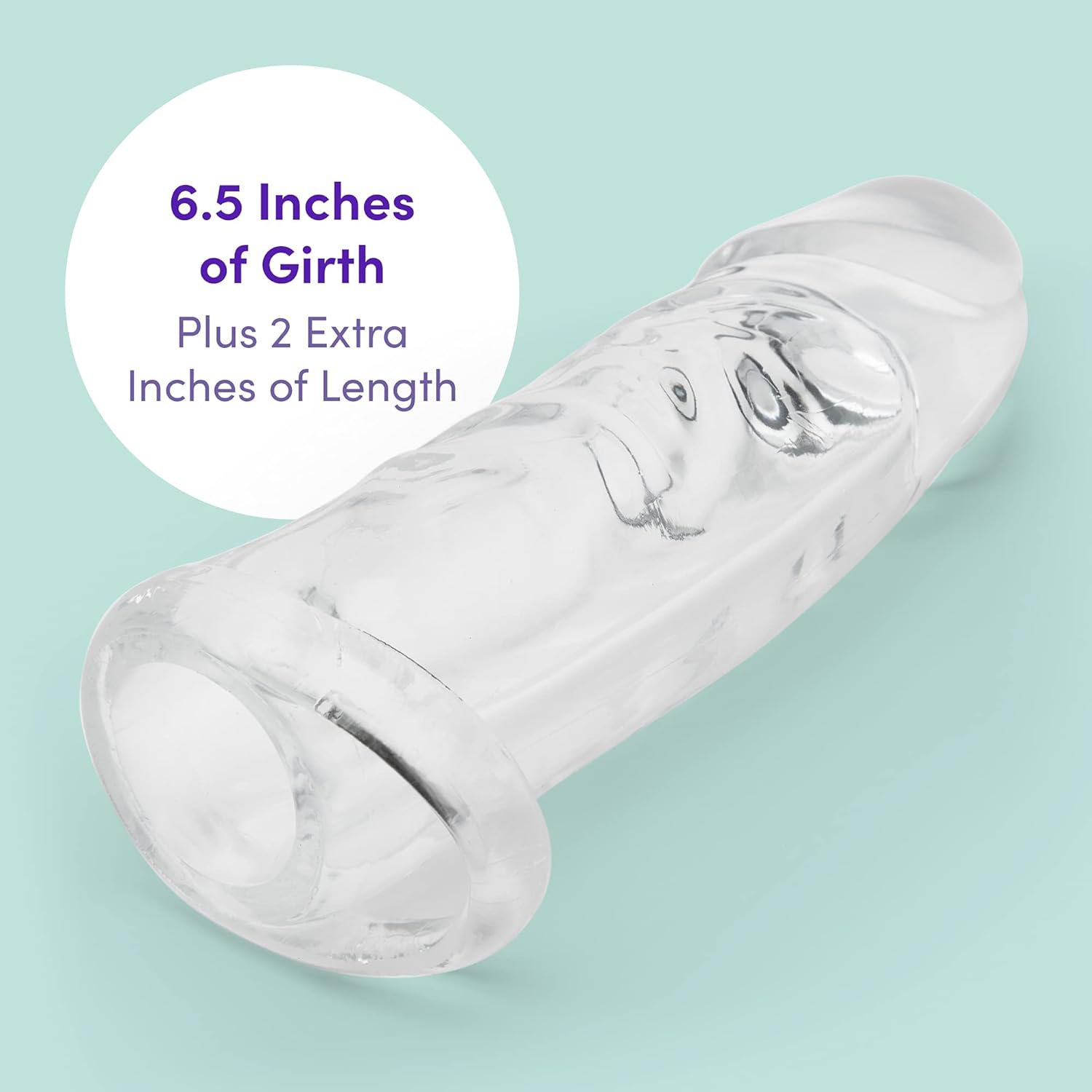 Realistic Clear Penis Sleeve for Couples thumbnail 3