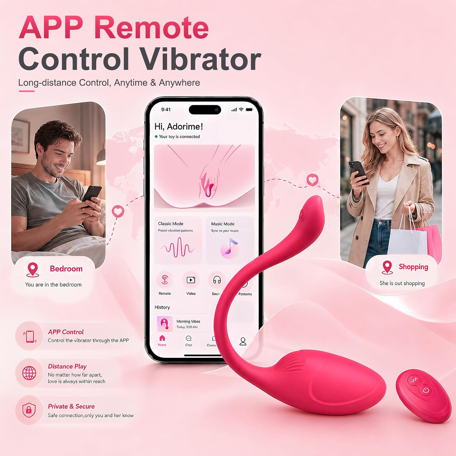 App Controlled Wearable Vibrator for Couples thumbnail 2