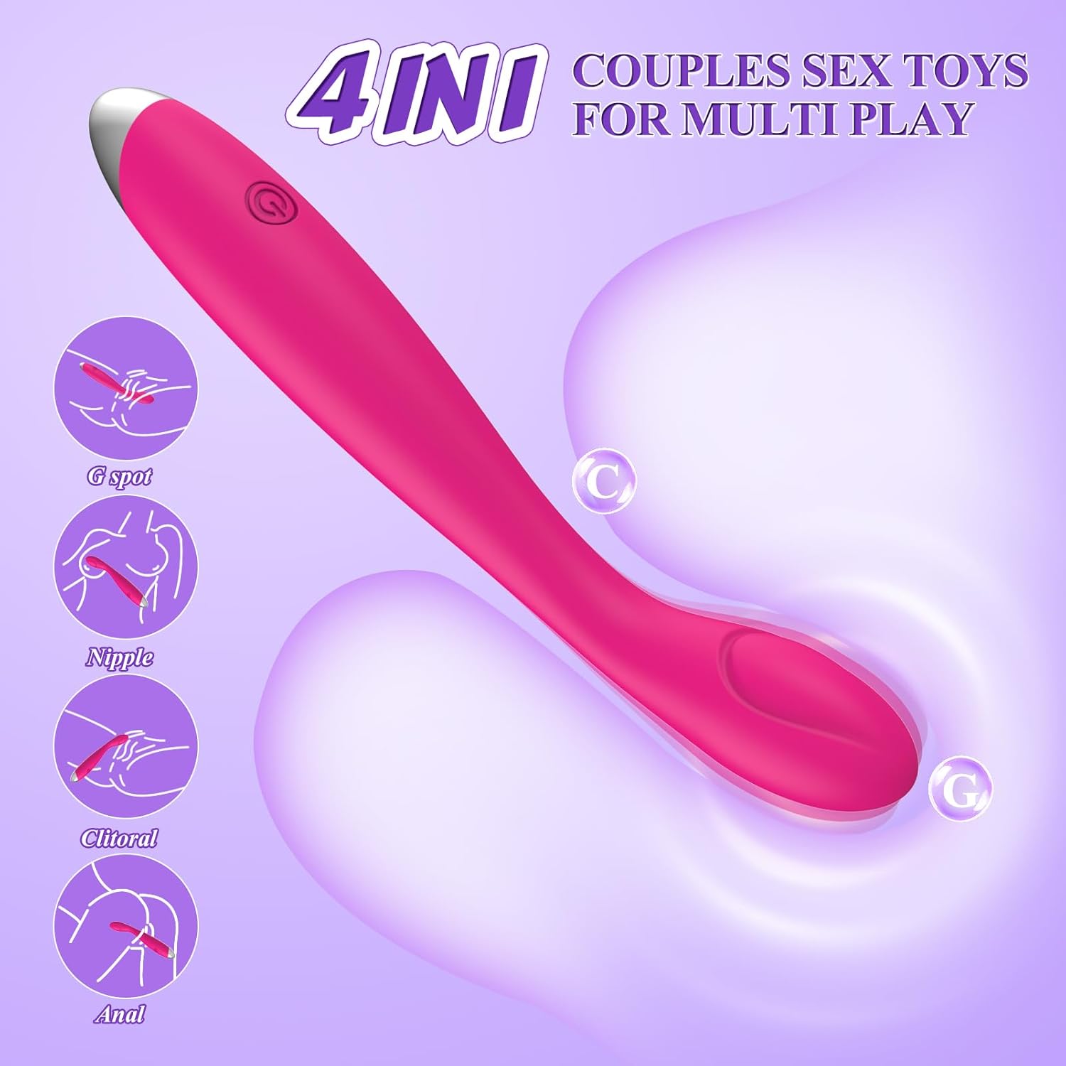 G Spot Silicone Adult Vibrator for Couples thumbnail 2
