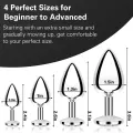 4 PCS Stainless Butt Plug Kit in Pakistan thumbnail 3