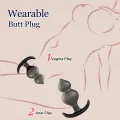 Silicone Wearable Butt Plug for Women thumbnail 2
