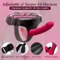 Vibrating Strap On Dildo Women Sex Toys thumbnail 3