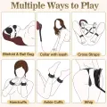11 PCS Sex Bondage BDSM Kit with Adjustable Handcuffs thumbnail 4