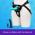 Vibrating Strap On Dildo and Harness for Couples thumbnail 3