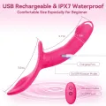 2 in 1 Vibrating Strap On Dildo Harness for Women thumbnail 3