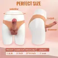 7 Inch Hollow Strap On Dildo with Silicone Panties thumbnail 2