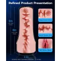 8 Inch Pocket Pussy Masturbator with Manual Control thumbnail 3