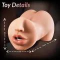 3 in 1 Realistic Male Masturbator with TPE Sleeves thumbnail 2