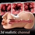 3 in 1 Realistic Male Masturbator with TPE Sleeves thumbnail 3