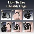 Lightweight Male Chastity Cage with 3 Adjustable Rings thumbnail 2