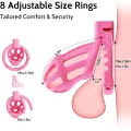 Male Chastity Cage Sex Toys with 8 Size Cock Ring thumbnail 3