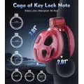 Silicone Chastity Cage with 6 Adjustable Rings thumbnail 2
