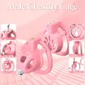 Male Chastity Cock Cage Sex Toy for Men with 3 Size Rings thumbnail 2