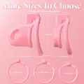 Male Chastity Cock Cage Sex Toy for Men with 3 Size Rings thumbnail 3