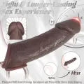 8 Inch Realistic Silicone Penis Sleeve for Couples thumbnail 3