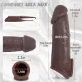 8 Inch Realistic Silicone Penis Sleeve for Couples thumbnail 2