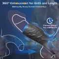 Soft Silicone Vibrating Penis Sleeve for Couples thumbnail 3