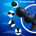 Silicone Weighted Anal Butt Plug with 2 Steel Balls thumbnail 3