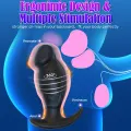 App Controlled Vibrating Anal Plug with 360° Rotation thumbnail 3