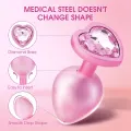 3 PCS Crystal Base Anal Plug Training Set for Beginners thumbnail 3