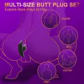 4 PCS Silicone Anal Plug Training Set for Beginners thumbnail 2