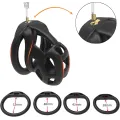 Buy Lightweight Male Chastity Device with 4 Rings thumbnail 3