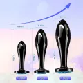 3 Piece Metal Anal Butt Plug Set for Beginners thumbnail 2