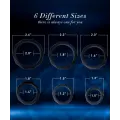 6 Sizes Stretchy Silicone Cock Ring Set for Men thumbnail 3