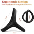 3 in 1 Stretchy Silicone Cock Ring for Men thumbnail 2