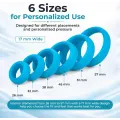 Wide 6 Size Firm Silicone Cock Ring Set for Men thumbnail 3