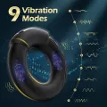 Heated 9 Mode Vibrating Cock Ring for Men thumbnail 2