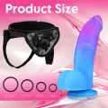 Silicone Strap On Dildo Harness with Suction Cup thumbnail 3