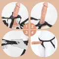 7 Inch Silicone Strap On Dildo Harness Set thumbnail 3