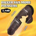 10 Inch Realistic Black Suction Cup Dildo Toy thumbnail 2