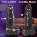 8 Inch Vibrator Dildo with Suction Cup thumbnail 2